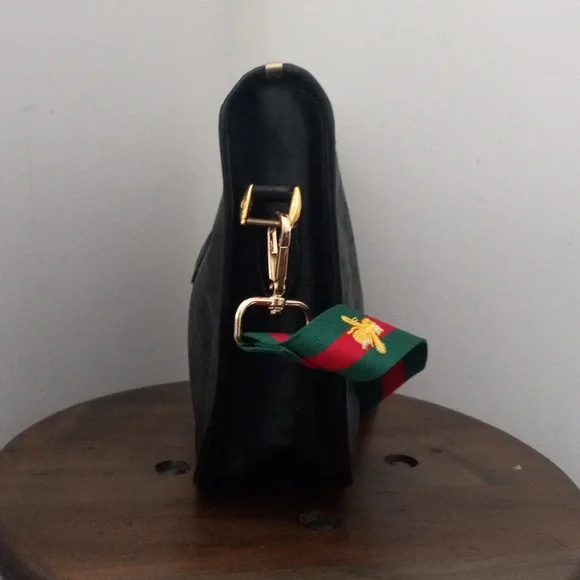 Authentic Vintage Gucci Interlocking GG Monogram Micro Guccissima Web Hobo Bag - Picture 5 of 10